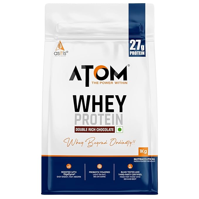 AS-IT-IS Nutrition ATOM Whey Protein 1kg Double Rich Chocolate